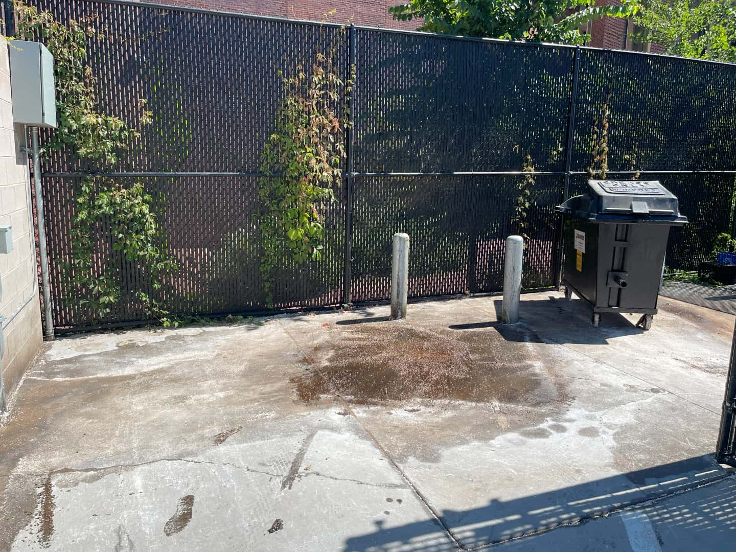 Dumpster pad pressure washing Canton OH